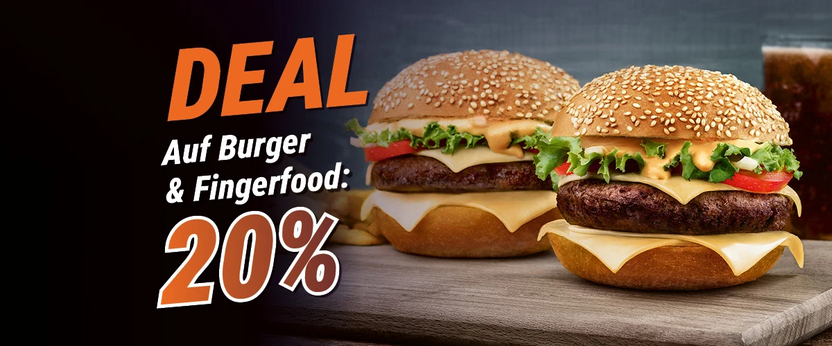 Lieferfuchs-Deal: Burger & Fingerfood